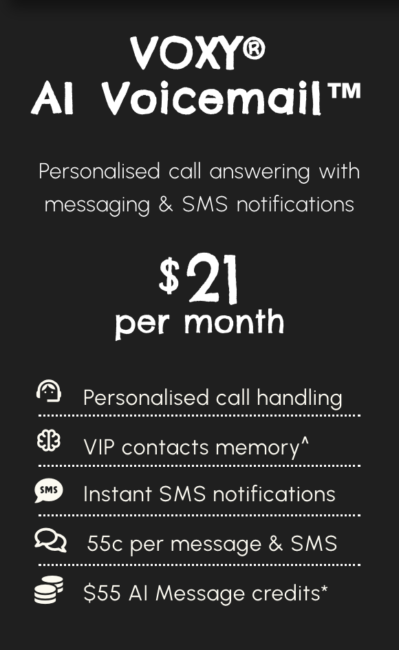 VOXY® AI Voicemail