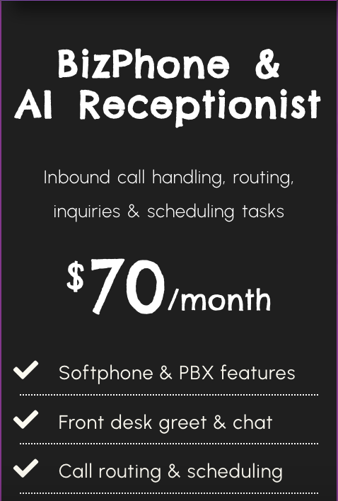 BizPhone & AI Receptionist